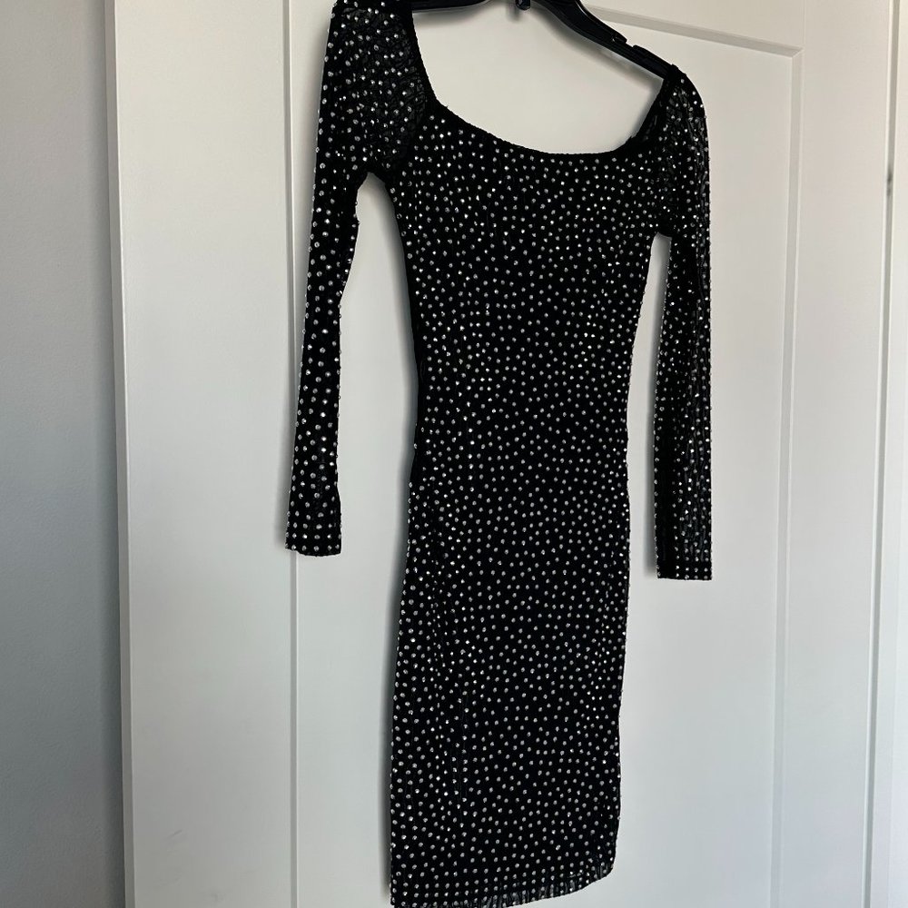 Sparkly Short Black Dress
